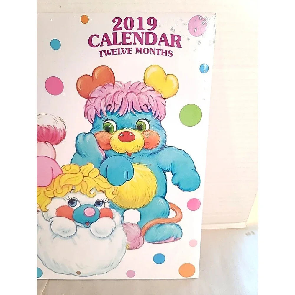 2019 Popples Wall Calendar Ephemera 80's Art ( Open)